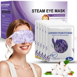 BeMyLady Heated Eye Mask Warming Eye Mask Self Heating Eye Mask Lavender Sleep Mask Steam Eye Mask Sleep Gift Set for Fatigue|Migraine|Dry Eye|Night Shift| Men|Women-30pcs