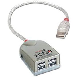 LINDY 4 Port USB 2.0 Smart Hub, Bus Powered (42998)