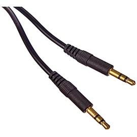 adaptare 10030 Audiokabel 3,5mm Klinkenstecker auf 3,5mm Klinkenstecker, vergoldete Kontakte, ultraslim, 3,0m, schwarz