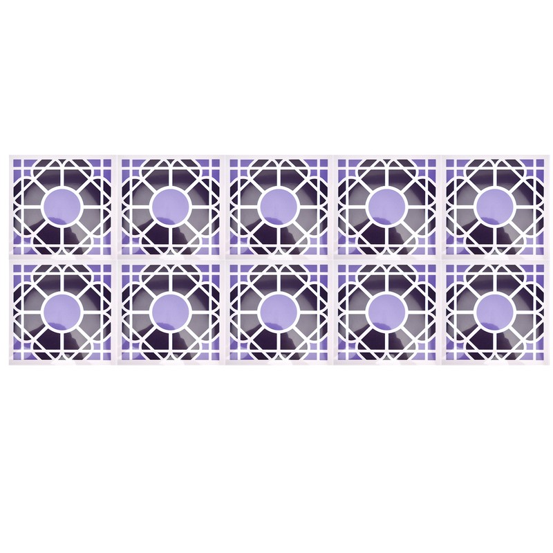 10Pcs set Imitation Ceramic Tile Wall Sticker Waterproof SelfAdhesive Wallpaper