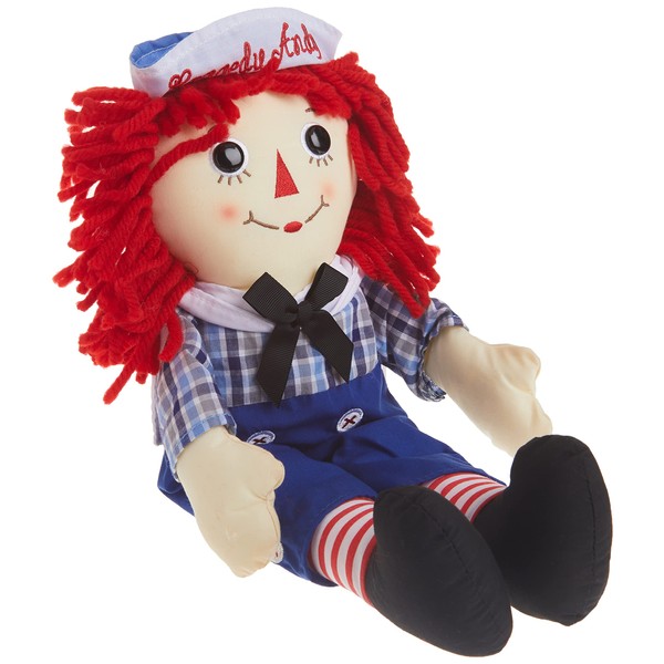 Aurora® Timeless Raggedy Ann & Raggedy Andy® Raggedy Andy Classic Stuffed Animal - Cherished Memories - Lasting Play - Multicolor 16 Inches