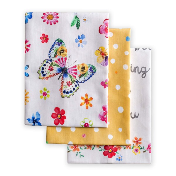 Maison d'Hermine Happy Florals- 1 Sweety 100% Cotton Set of