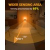 Lyridz Amber Night Light with Motion Sensor, 1-150LM Dimmable Plug-in