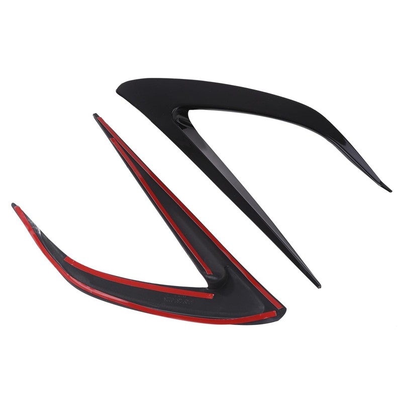 Mazda Front Fog Cover Left and Right Set ABS Black