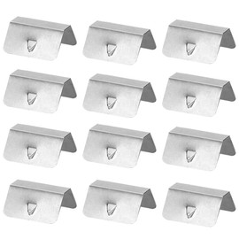 NDGTC Wind Deflector Clips 12 Pcs, Car Wind Deflector Stainless Steel Wind Deflectors, Wind Rain Channel Fixing Retaining Deflector Clips Suitable for Windshield/Rainshield/Heko G3