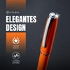 Gíabo High Quality Orange Stainless Steel Ballpoint Pen with Chrome