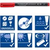 STAEDTLER 318 WP4 Lumocolor Permanent Pen, Fine Line Width, 0.6mm