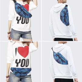 MAXTOP Large Bumbag Waist Fanny Pack for Men Women Bum Bag with Headphone Jack and 4-Zipper Pockets Adjustable Belt for Biking Running Jogging Traveling Outdoors Workout Cycling Fitness Hiking