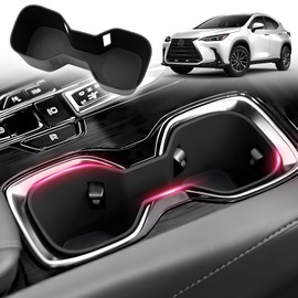 Sunsdrew Cup Holder Inserts for Lexus NX 2022 2023 2024 2025 Center Console Cup Holder Relaxed Grip Drink Organizer Holder for Lexus NX Interior Accessories