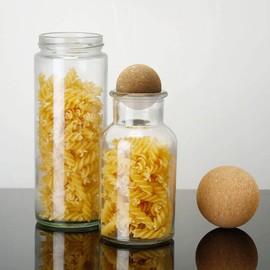 Veulrn 16 Pieces Wine Cork Ball Stopper Wine Cork Stopper Wooden Cork Ball for Decanter Cork Replacement