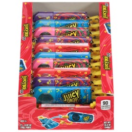 Juicy Drop Pop Variety Pack, Assorted Flavors Sweet Lollipops with Sour Liquid Candy, 0.92 Oz, 21 Count (915)