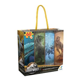 Novelty Corp - Rompecabezas Jurassic World Infantil 4 en 1