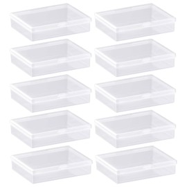 MEISH 10pcs Playing Card Box Clear Plastic Card Deck Box Storage Box Card Holder Card Storage Case for Poker Game Cards