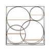 Deco 79 Metal Geometric Wall Shelf, 32" x 7" x