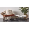DII Farmhouse Wood Rimmed Wire Storage Basket Set, Silver, Assorted
