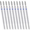 10 Pcs Flame Bit for Nail Drill Professional Cuticle Nail