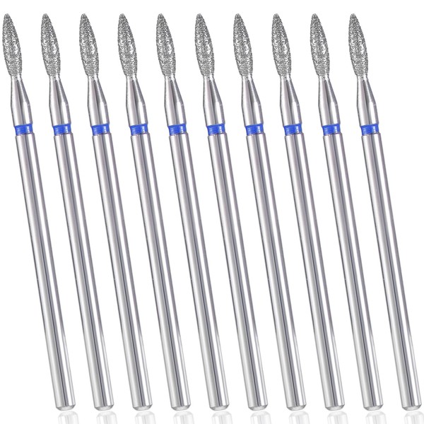 10 Pcs Flame Bit for Nail Drill Professional Cuticle Nail