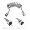 sourcing map Spring Flexible Shower Hose, 1.5Meter/59inch Telescopic Shower Hose
