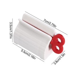 Saijer Toothpaste Tube Squeezer, Pack of 12 Toothpaste Dispenser, Squeezer, Rolling Tube Squeezer, Toothpaste Extractor for Toothpaste, Mustard Facial Cleanser (Red, Blue, Green)