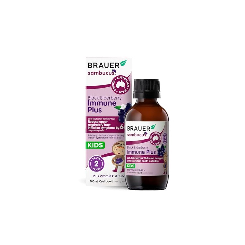 Sambucus By Brauer Kids Immune Plus Oral Liquid - 100ML