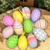 Tundwhite Pack of 24 Easter Eggs, 6 cm Plastic Easter