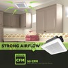 Homewerks 7114-02-HW DC Bathroom Fan 50-CFM 1.0 Sone White Ventilation