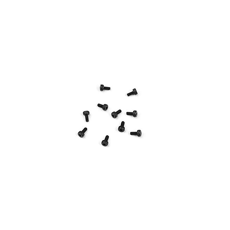TEKNO RC LLC M2x4mm Cap Head Screws Black 10pcs TKR1248