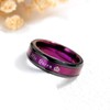 Lieson Stainless Steel Ring Engagement Ring Men and Women Partner