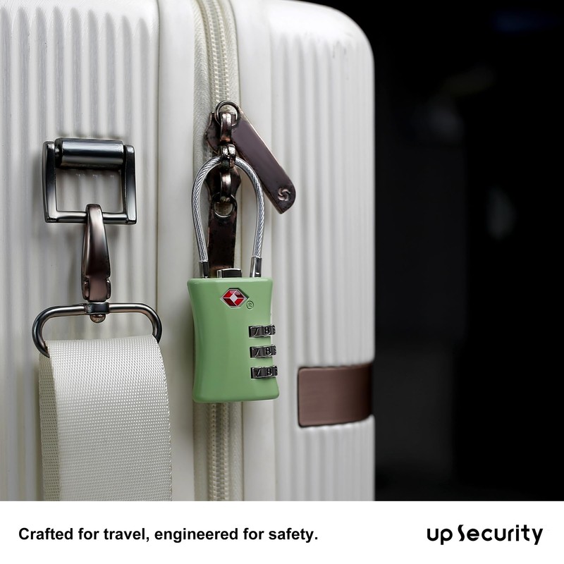 UP Security Luggage Locks TSA Approved, Airplane Travel Essentials, TSA