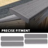 CHEDA 4 PCS Composite Decking Boards End Cap 5.5" Dark