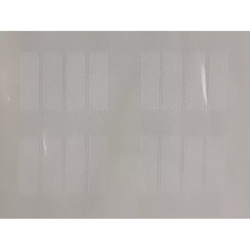 Manchester Mills Protect360° Shower Curtain Beige Boxed Stripe Microban HOOKLESS