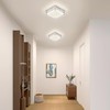 Auffel Square Flush Mount Dimmable Light Fixtures - 11IN Kitchen,