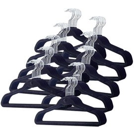 PEARL Space-saving hangers: space-saving hangers (up to 70% space saving), set of 100 (hangers, space saving hangers, velvet hangers, clothes storage)