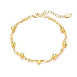 Philip Jones Gold Plated Ball Bracelet