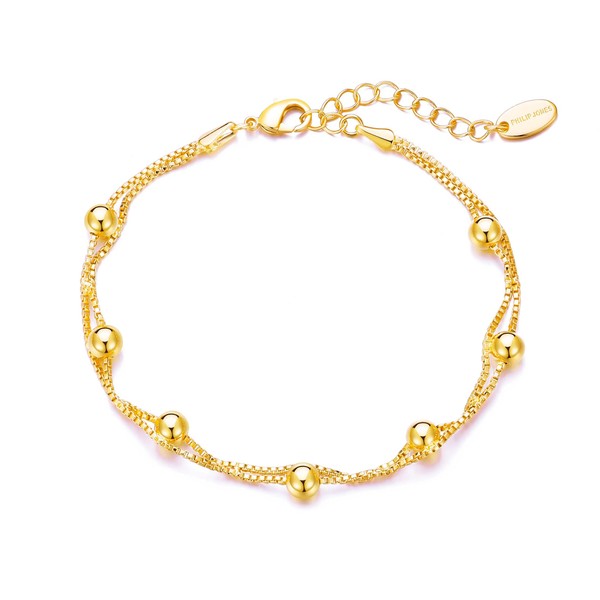 Philip Jones Gold Plated Ball Bracelet