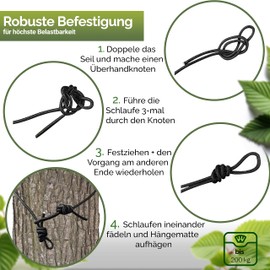 Hammock Camping - Ultralight Outdoor Hammock, Perfect Camping Gifts, Camping Hammock Outdoor, Hammock for 1 Person with Tree Straps + Carabiner