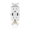 Leviton 15A GFCI USB Outlet 24W (4.8A) SmartlockPro Type A