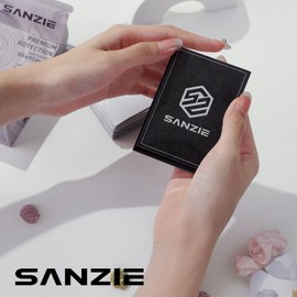 SANZIE Card Sleeves 68 PCS Glossy Card Sleeve Deck Card Protector Sleeves Trading Card Sleeve Fit for MTG, TCG, PTCG and Trading Cards (Grey)