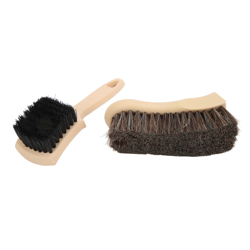 Car Wheel Tire Cleaning Brush Horsehair Interior Exterior for Leather
