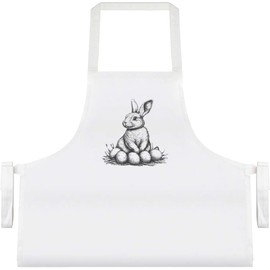 Azeeda 'Easter Bunny with Eggs' Unisex Cooking Apron (AP00077896)