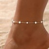 Andiyace Bohemian Star Anklet Pearl Ankle Bracelets Dainty Anklets Chain