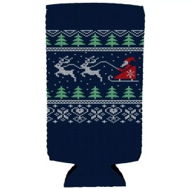 Coolie Junction Christmas Sweater Slim Can Coolie; Compatible with Ultra