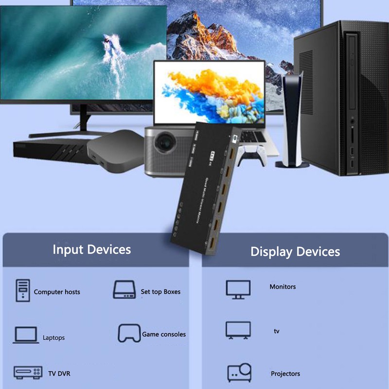 4K 30Hz HD Multimedia Interface Switch Splitter with Remote 6