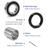 GOLKNHA 2 Set Front Suspension/Axle Wheel Bearings Seals Kit with