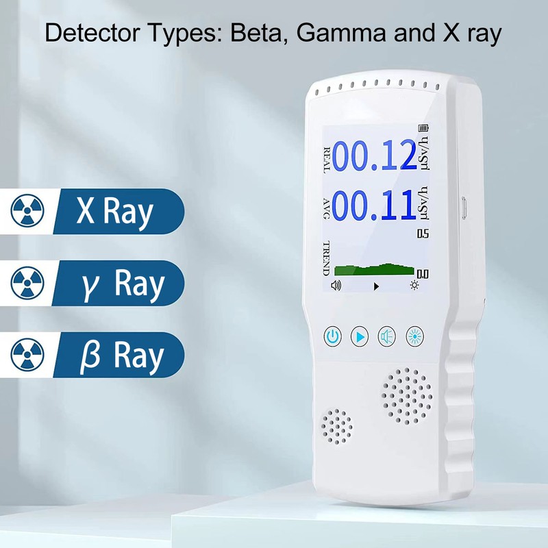 Geiger Counter Nuclear Radiation Detector USB Charging Handheld Beta Gamma