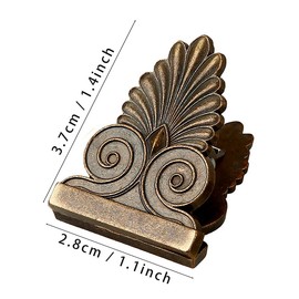 2PCS OEAYA Binder Clips, Retro Metal Tree Paper Clips, Medium Binder Clips for School Office Supplies