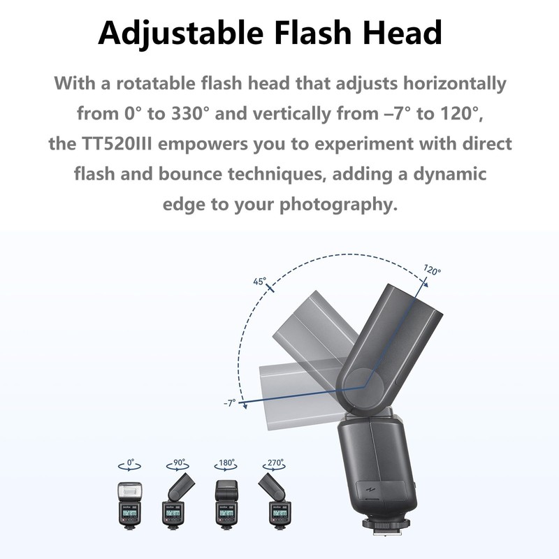 Godox TT520III TT520 III TT520-III Thinklite Digital Camera Flash Speedlite