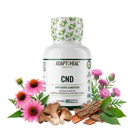 Adaptoheal Suplemento Herbal - Equilibrio Inmunológico, Vitalidad Física y Mental - con Extracto de Equinácea, Leuzea, Palo de Arco - sin Gluten, sin OMG y de Fácil Absorción - 90 Cápsulas