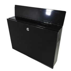 FixtureDisplays Metal Donation Box Suggestoin Box Header Wall Mount Charity Collection Box Mail