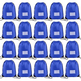 Bolsas con cordón, mochila de cordón a granel, bolsa deportiva para gimnasio, Azul Real